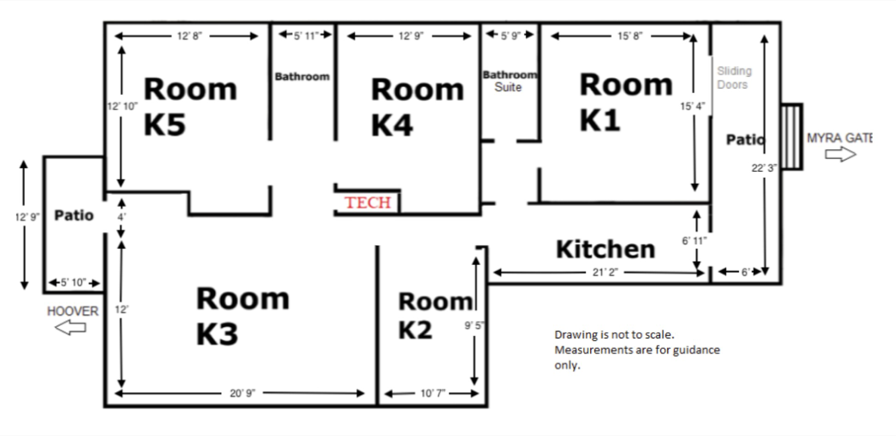 1020 Upstairs layout plan