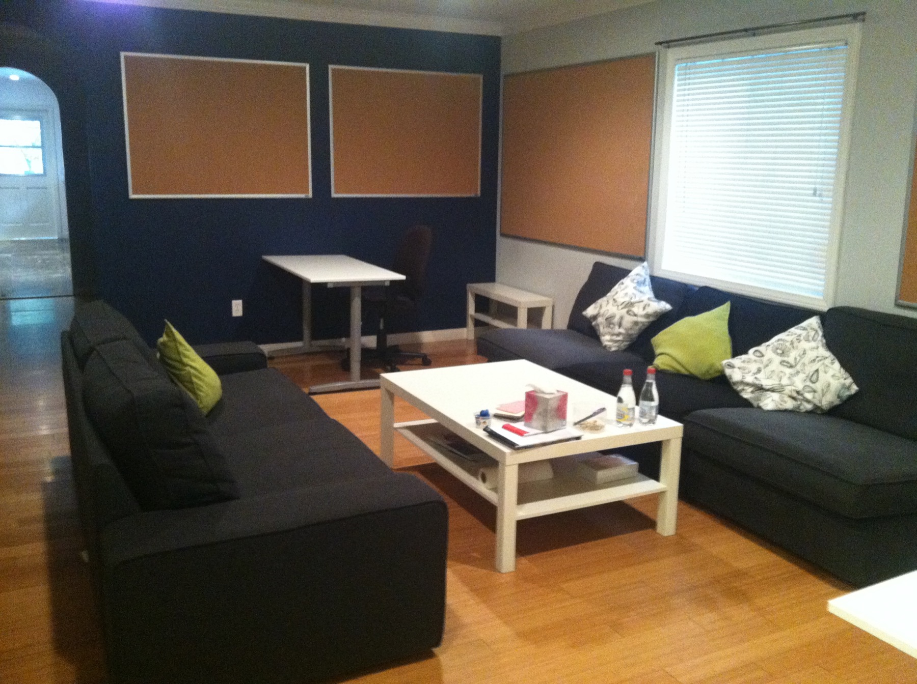 1020 Upstairs living room and team workspace