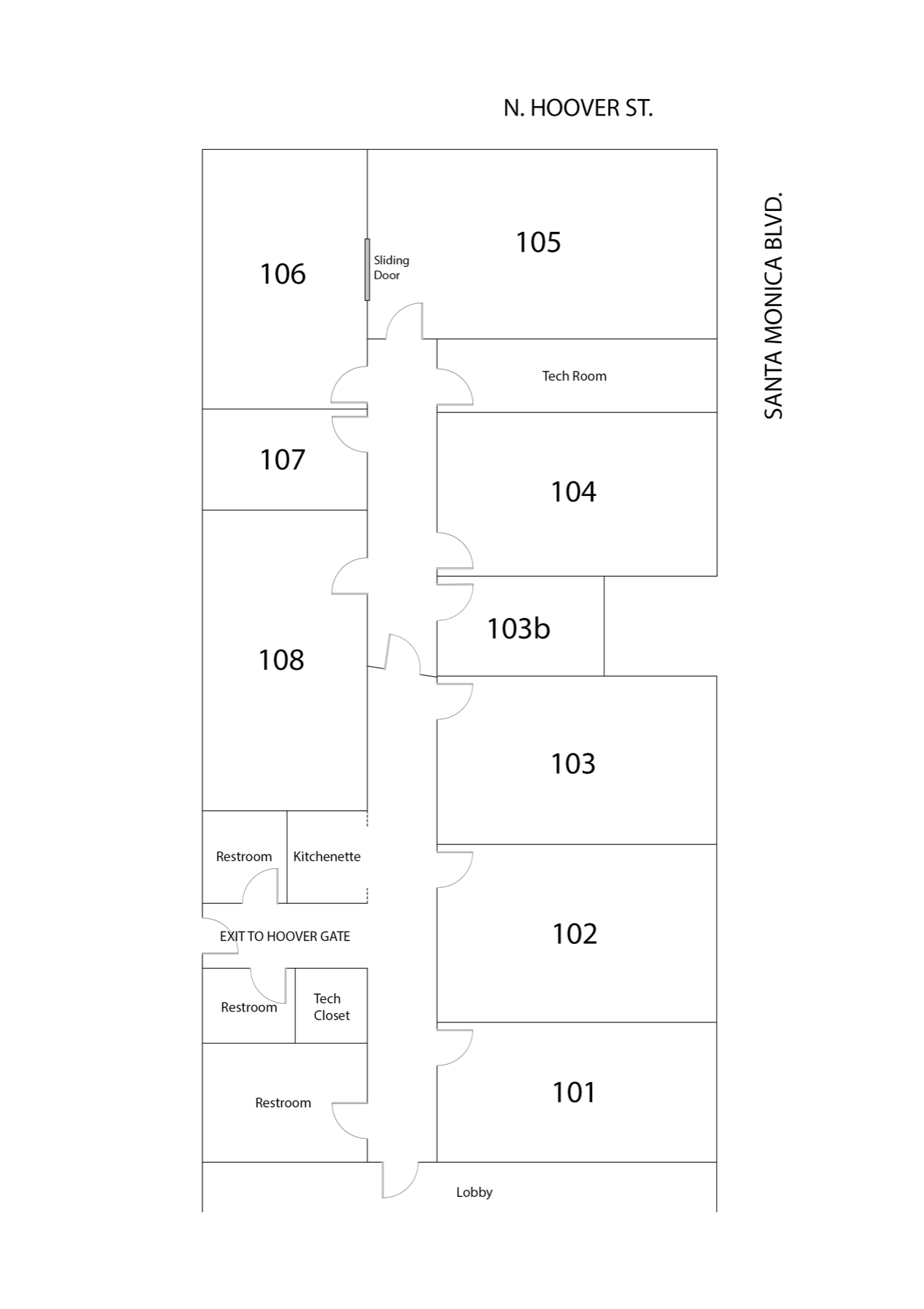 Fancy West office floor plan