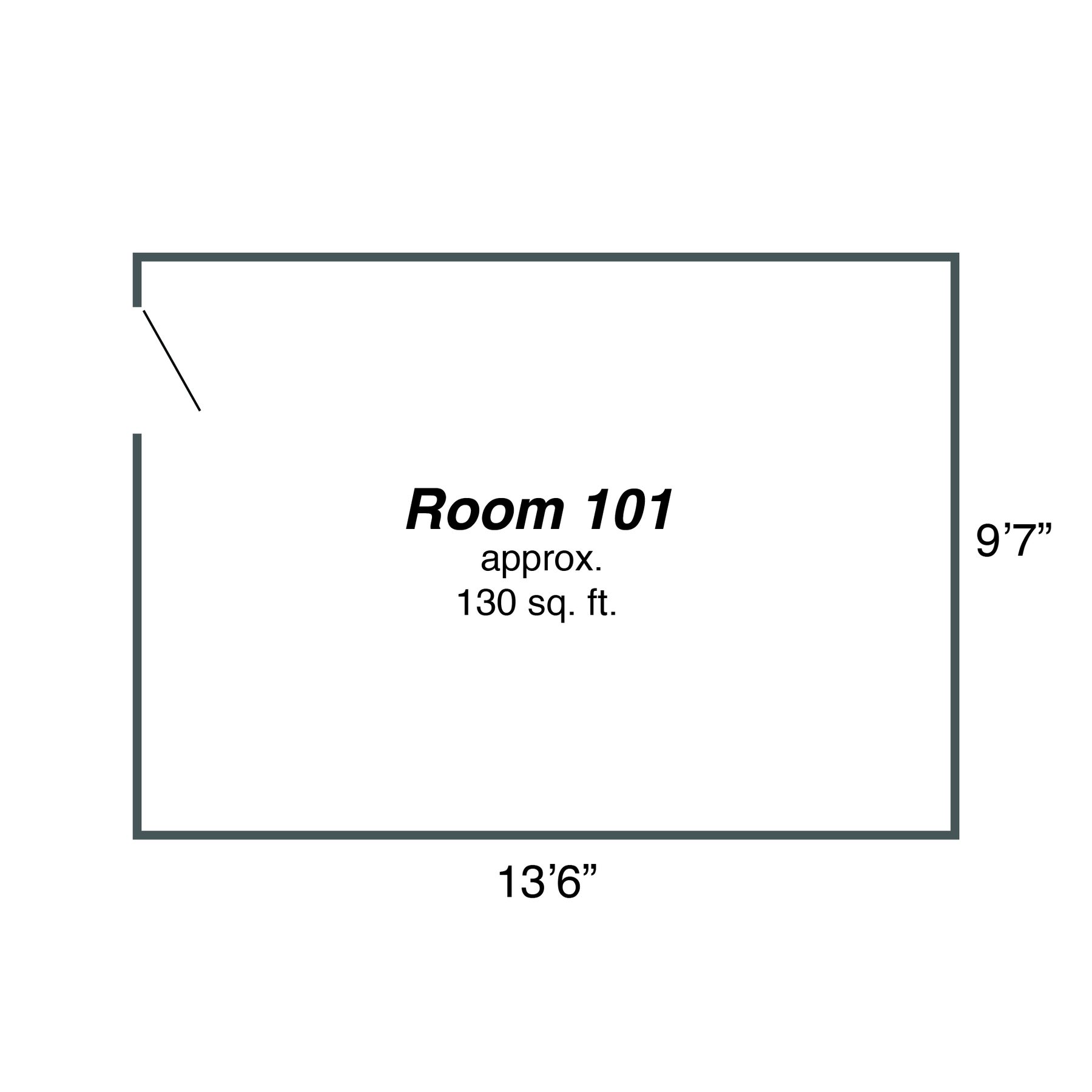 Fancy West Room 101 floor plan