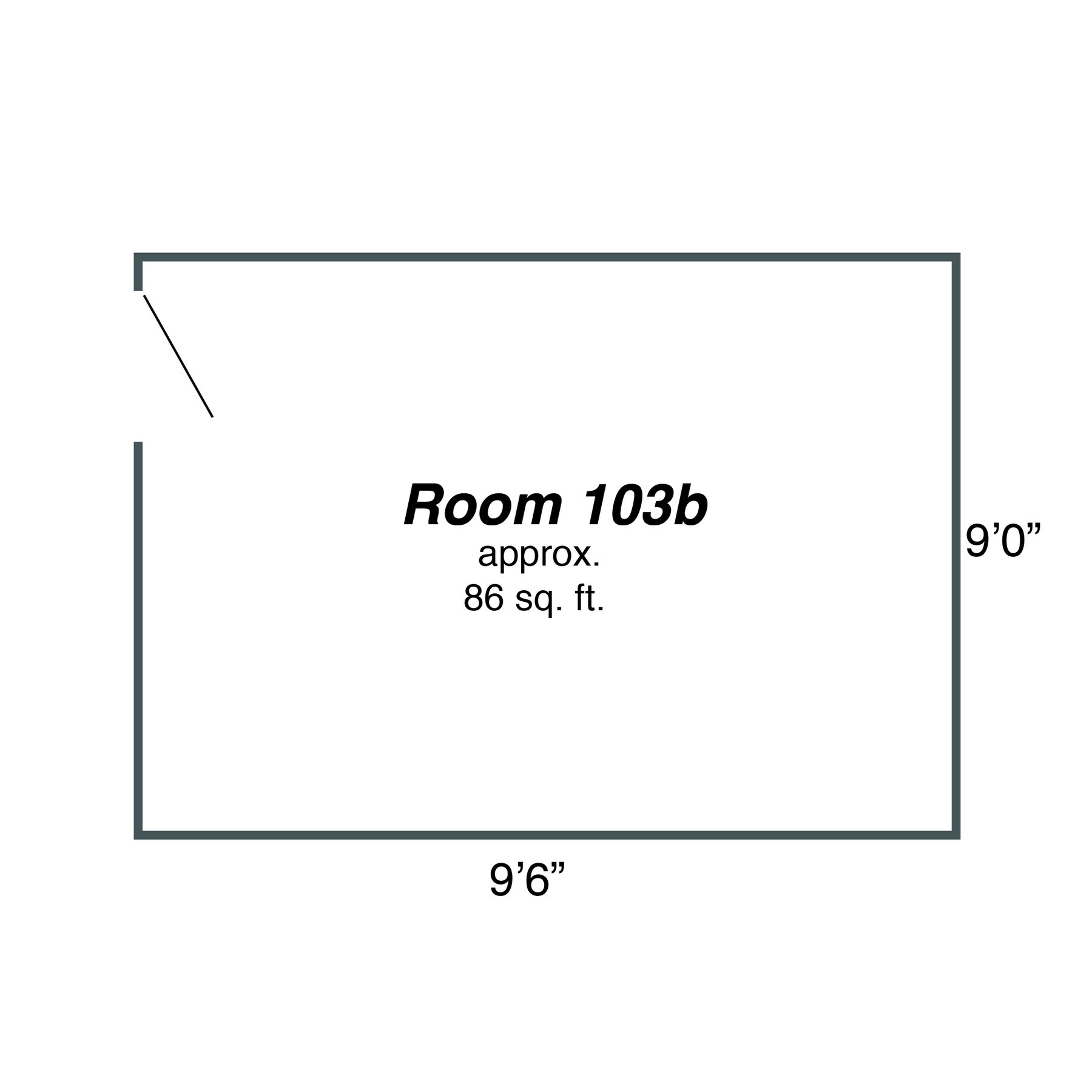 Fancy West Room 103B floor plan