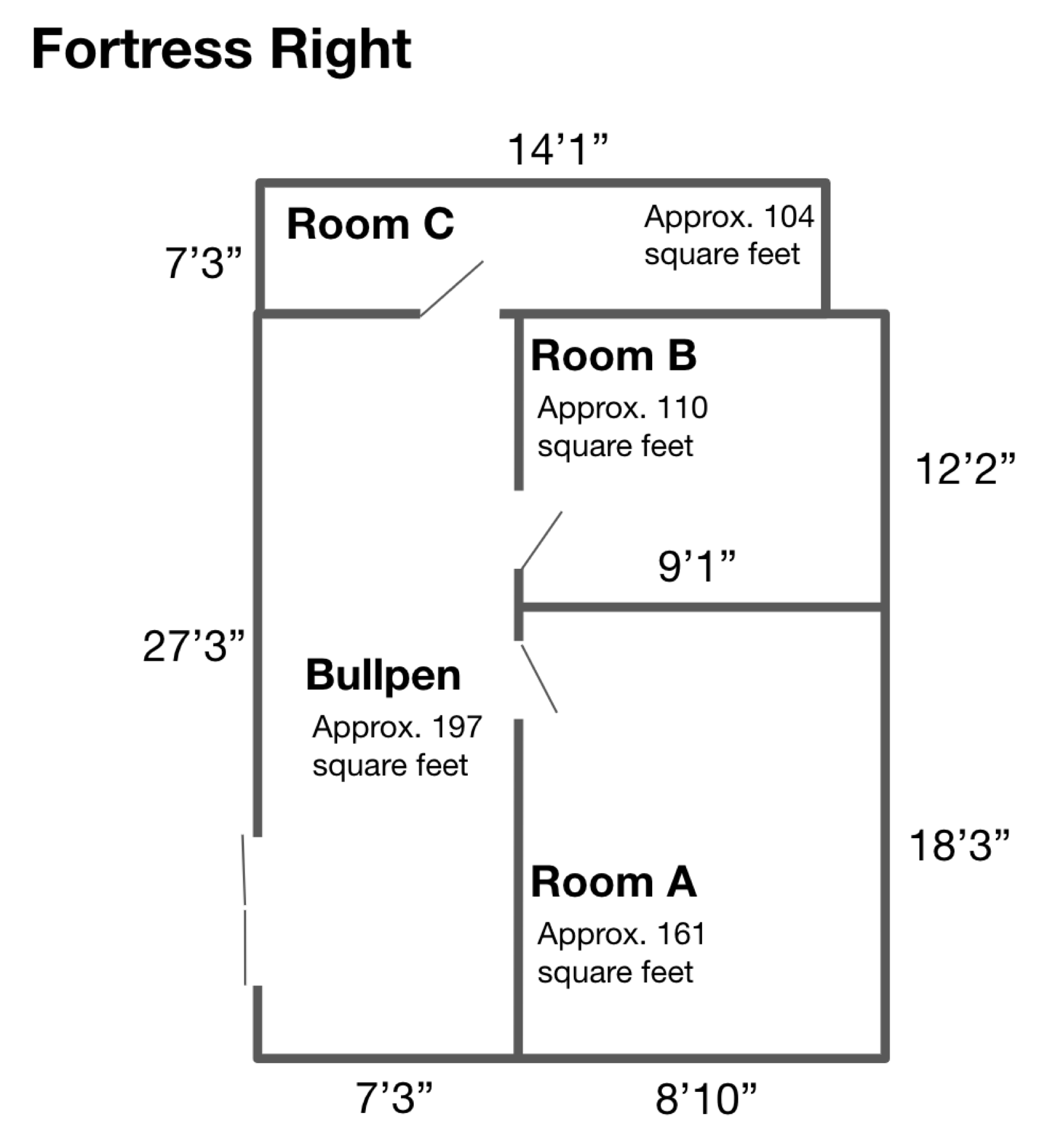 Fortress Right office floor plan