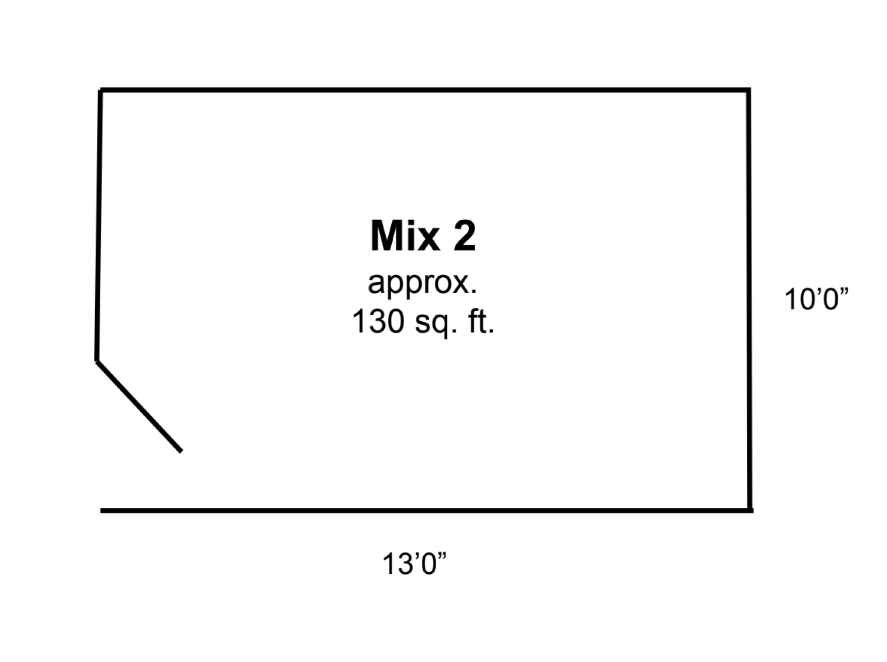 Mix 2 room dimensions diagram