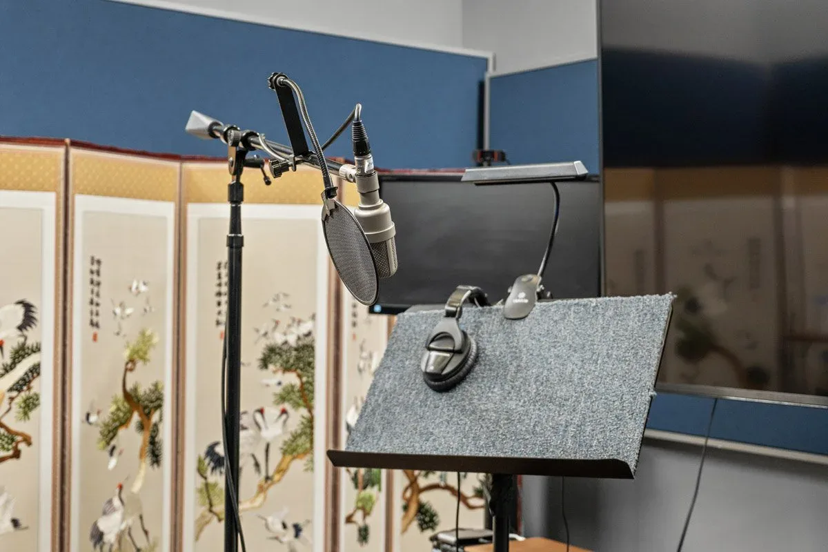 ADR recording room at Fancy Film