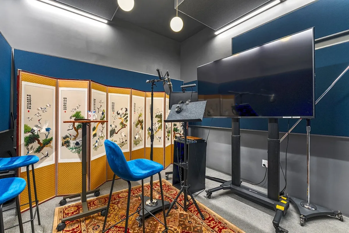 ADR recording room at Fancy Film